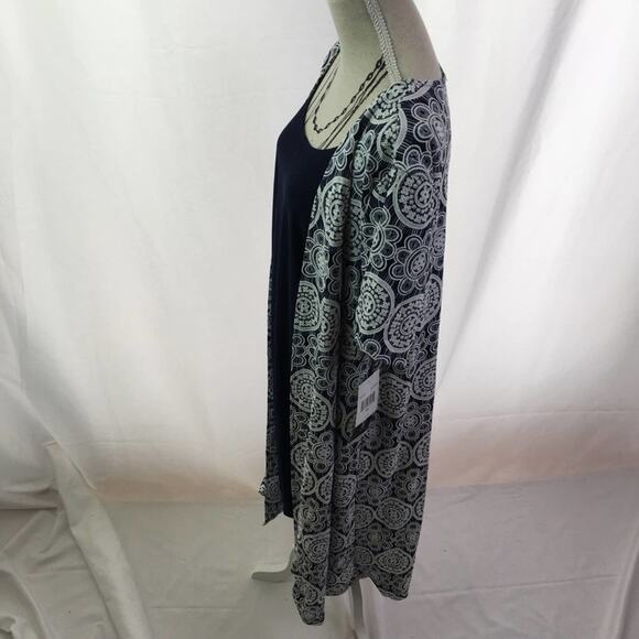 Perceptions Short Sleeve Print Faux-Jacket Dress - Picture 6 of 16